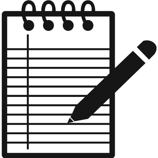 Icono de papel y lapiz Icono de papel y lapiz